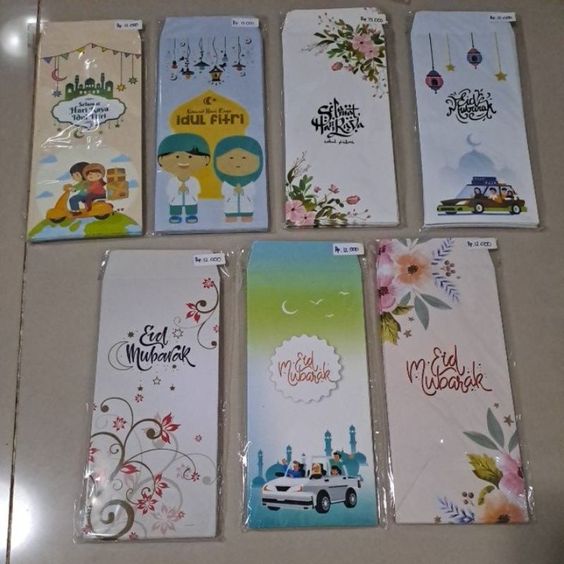 

amplop lebaran idul fitri 1 pak isi 10pcs double tape request