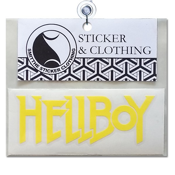 Stiker Logo Hellboy Hell Boy Cutting Sticker untuk aksesoris Mobil Motor 10cm