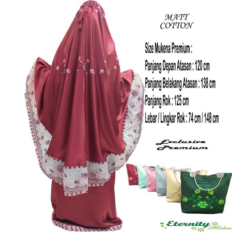 Mukena Bordir Organdi Mukena Dewasa Mukena ETERNITY Premium Mukena Rukuh
