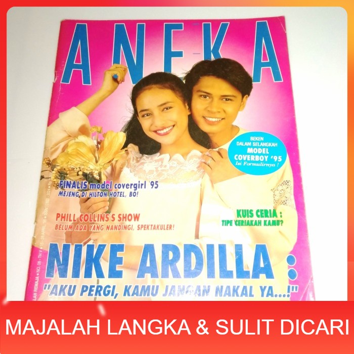 Majalah ANEKA RIA YESS No.8 Apr 1995 CINDY & IQBAL + NIKE ARDILLA Langka