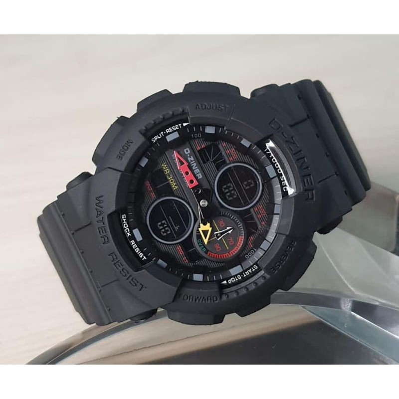 JAM TANGAN PRIA DZINER 8278 DUALTIME MODEL TERBARU 2020