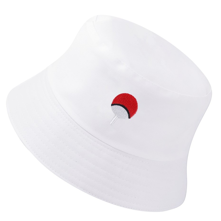 Naruto bucket hat Uchiha family logo couple hat casual shade hat fisherman hat promotional hat for men /hat for women