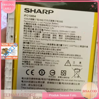 BATU BATREI BATERAI BATERAY BATTRAY BATRE SHARP Pi IF9007 KOMPATIBEL ASLI BAWAAN CABUTAN