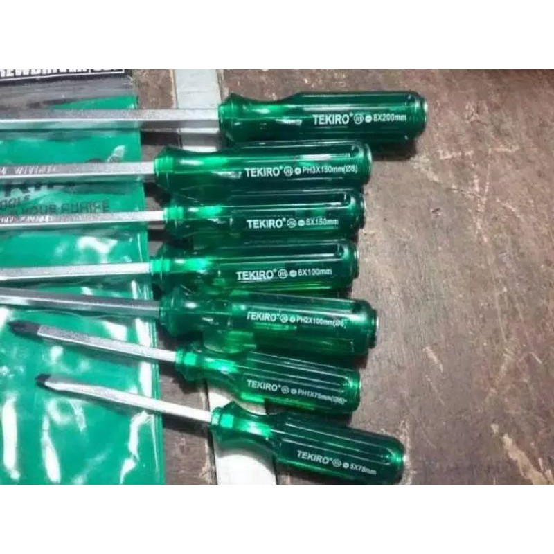 Obeng set 7 pcs tekiro obeng ketok tembus set obeng set tekiro obeng