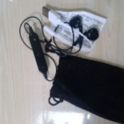 Headset Handphone Radio TiVi HiFi Mini Compo Tape Deck Warna Hitam Versi Baru