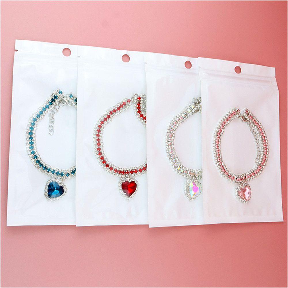 Suyo Kucing Kerah Breakaway Rhinestones Adjustable Kitten Love Pendant