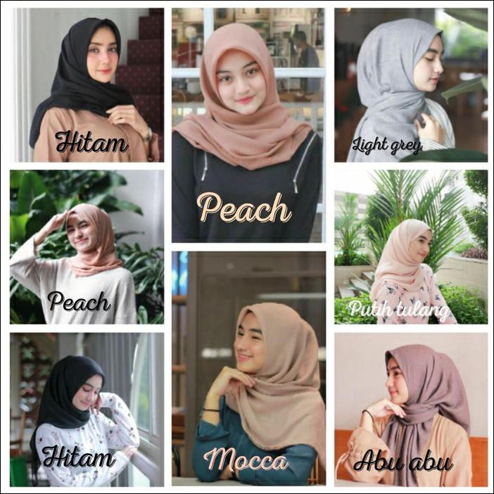 HIJAB SQUARE HIJAB SEGI EMPAT PREMIUM / HIJAB TRENDY / HIJAB MURAH / H HSY342