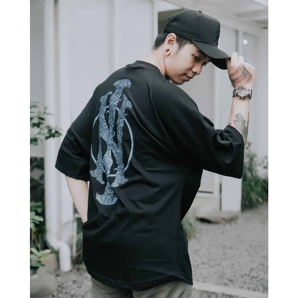 kaos oversize Hits Insane Logo Biru combet 24sl insane wardrobe