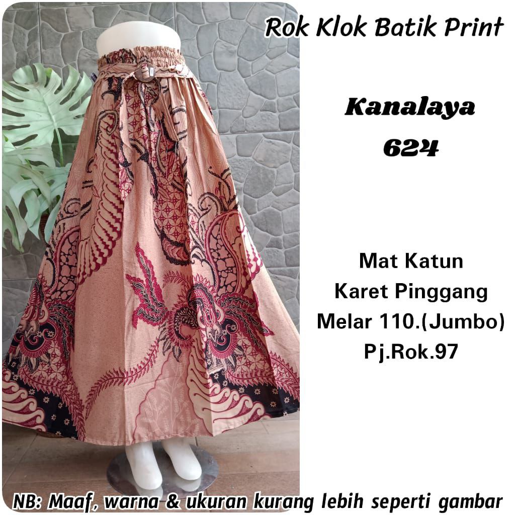 (Dijamin RealPict) Rok Batik original Pekalongan garansi harga termurah Rok Klok Modern By BellaQ-6