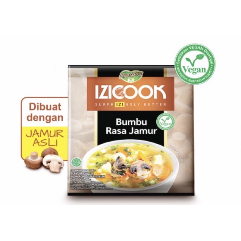 Izicook 10 gram per pcs ( bumbu masak kaldu jamur )