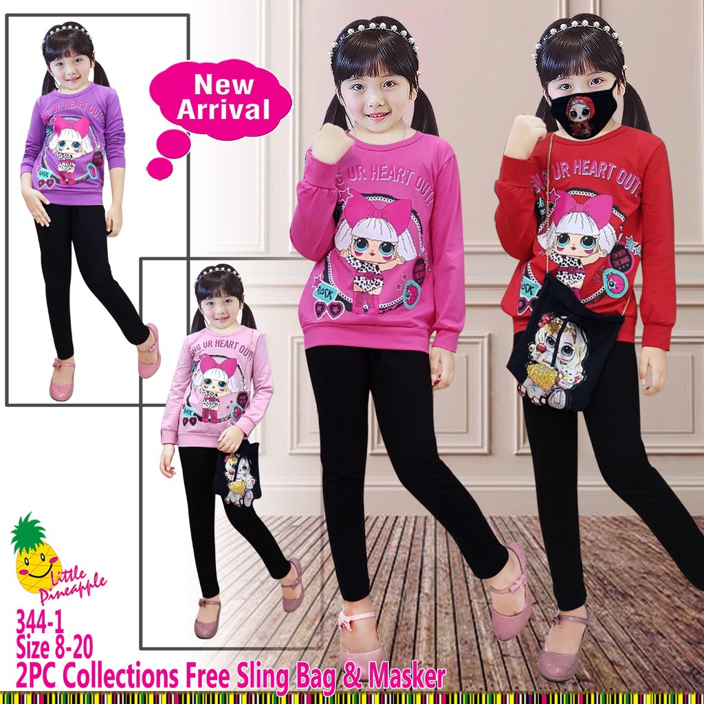 GAMIS ANAK PEREMPUAN / BAJU MUSLIM ANAK PEREMPUAN LOL