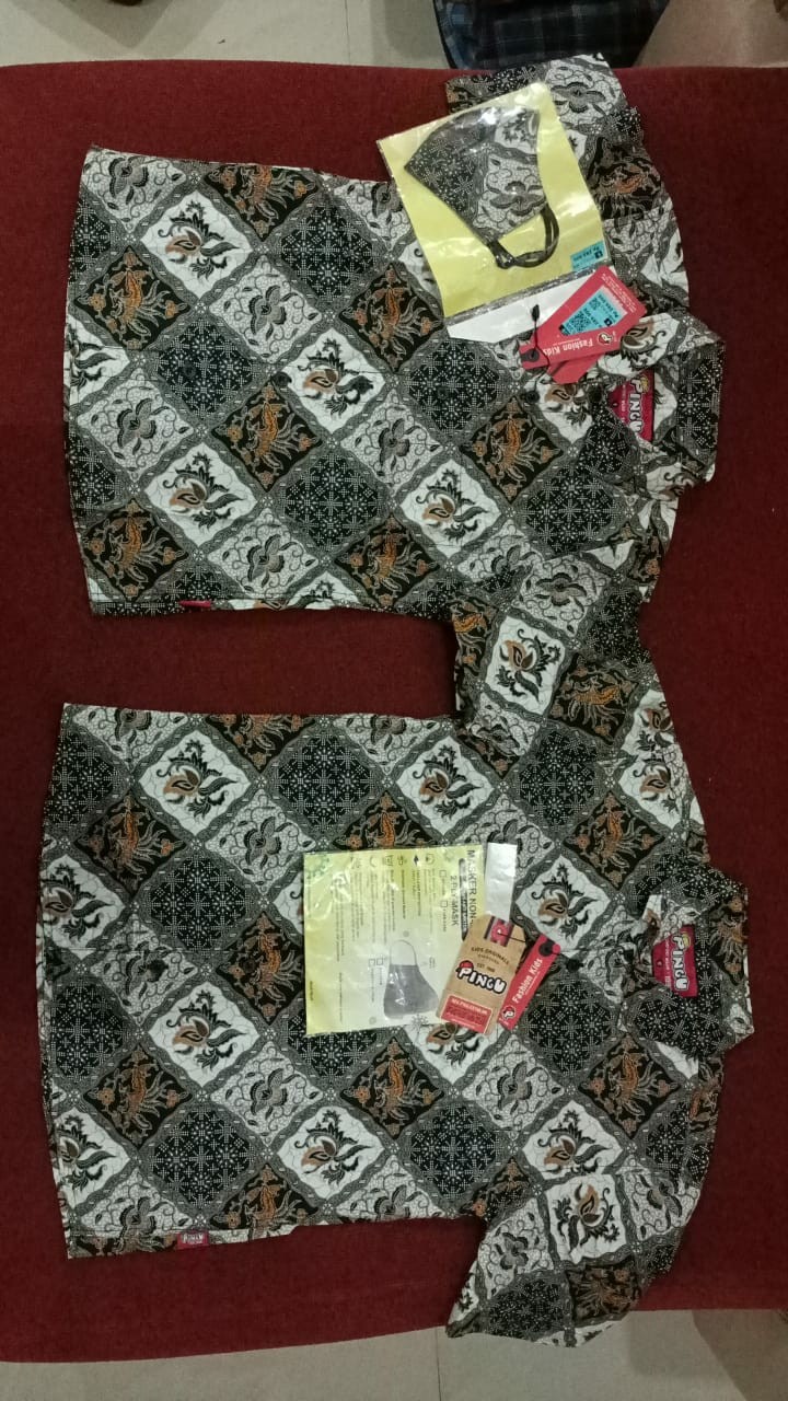 Pingu 93100315 Mi - Kemeja Batik Anak Laki-laki Lengan Pendek