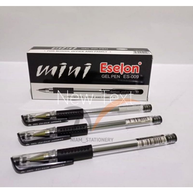 

SELUSIN ( 12 PCS ) Pulpen Minigel Eselon Bolpen Mini Gel Eselon ES-009 Pulpen Eselon