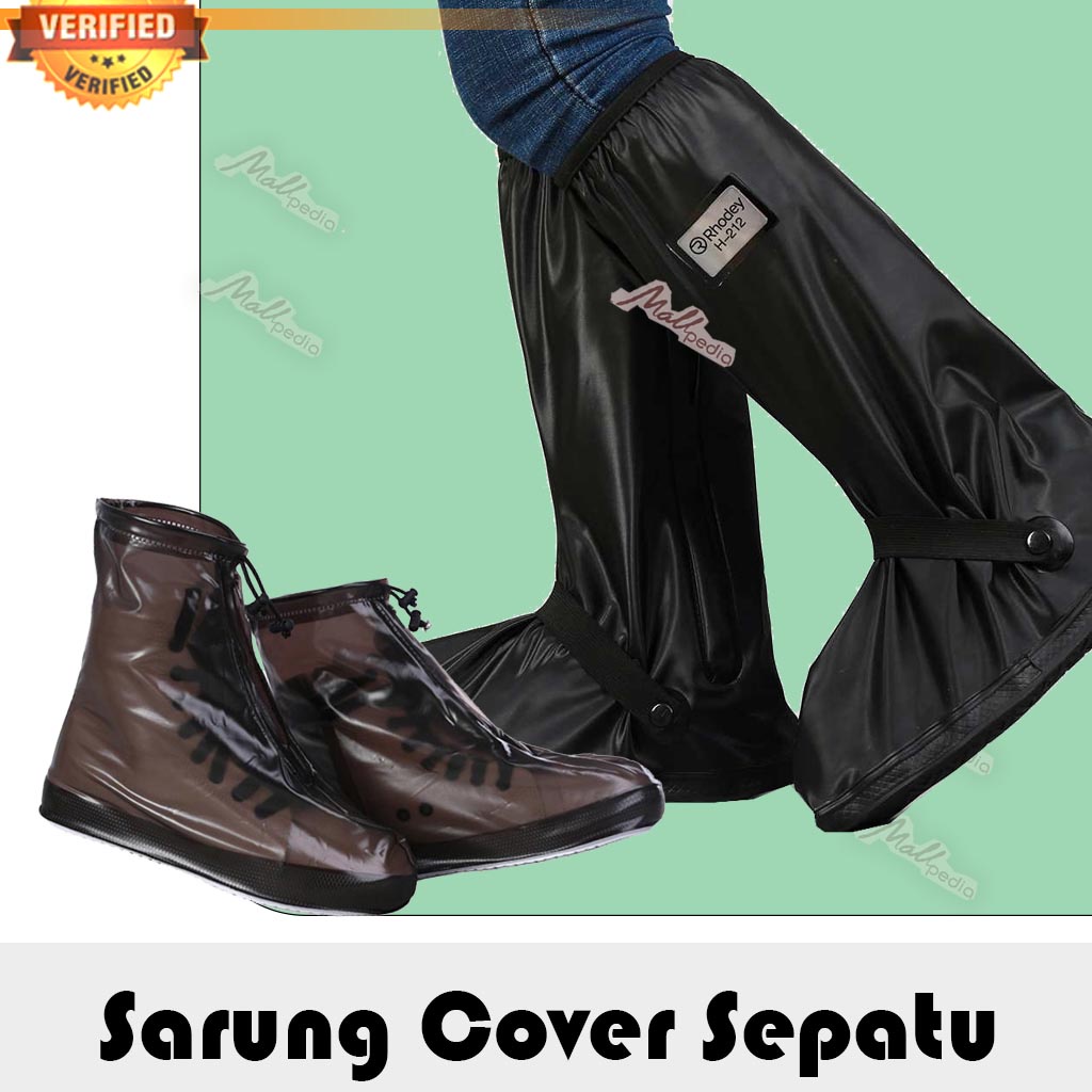 SH8 Jas Hujan Ujan Sepatu / Cover Pelindung Sepatu / Sarung Sepatu Anti Basah Anti Air dengan Reflektor Cahaya GS8