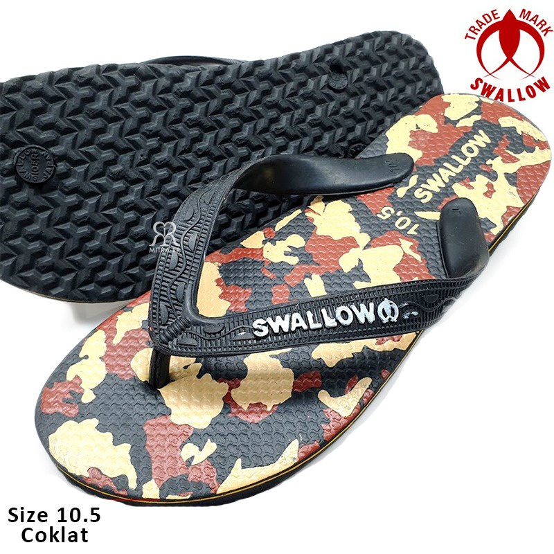 MitraRR Sandal Jepit Swallow Army /  Warna Sendal Karet Pria Wanita Asli / Tali Jepit Sandal Serampat