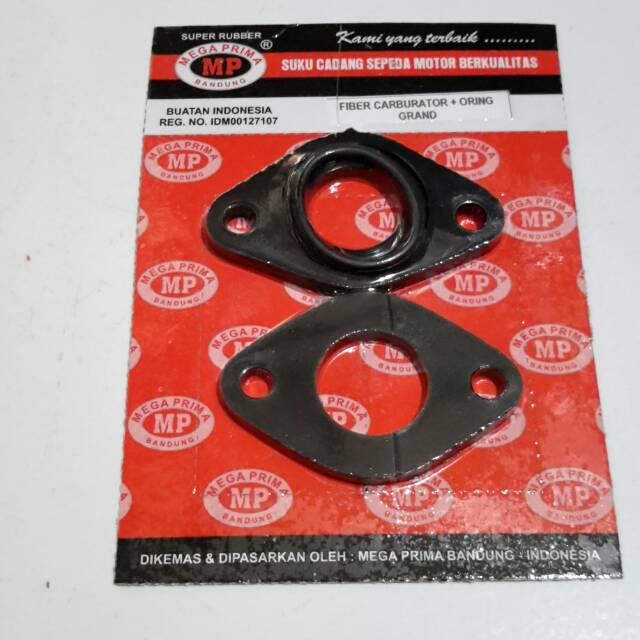 FIBER KARBURATOR INSULATOR BONIT EBONIT Karisma Kirana Supra 125 Revo absolute Blade grand