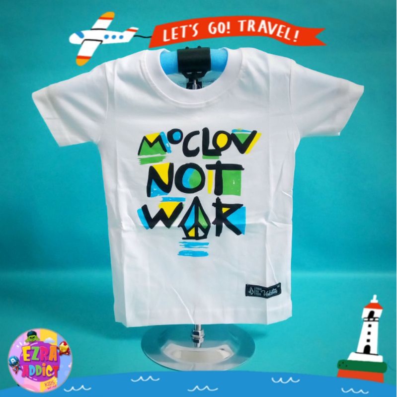 ORIGINAL Surfkids - Umur 1 2 3 4 5 6 7 8 tahun - Baju Distro Anak - Volcom Putih - Kaos Distro Anak 