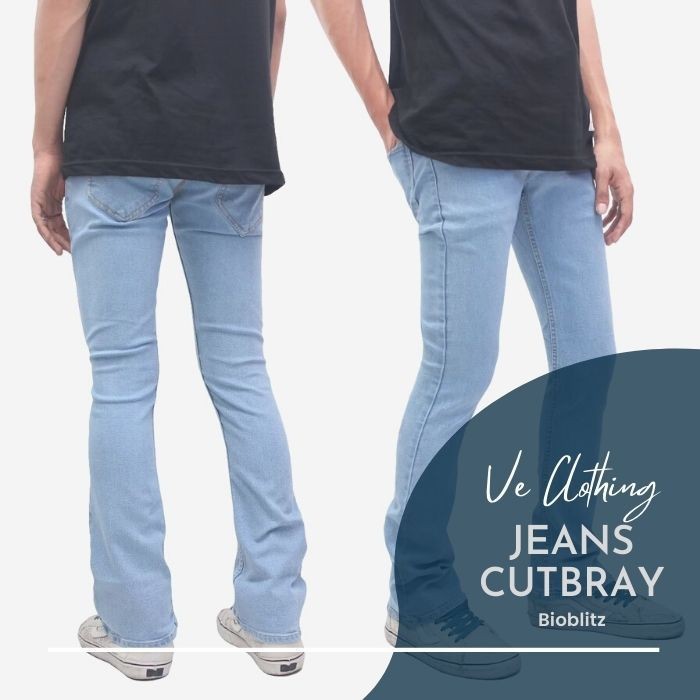 Celana Panjang Jeans Levis Slim Fit Denim Cowok Bio Blitz Clana Premium Cutbray Biru Langit Pria COD