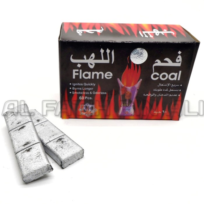 Arang Flame Coal 60 Arang Untuk Bakar Bukhur Bakhoor Isi 60 Pcs Ori
