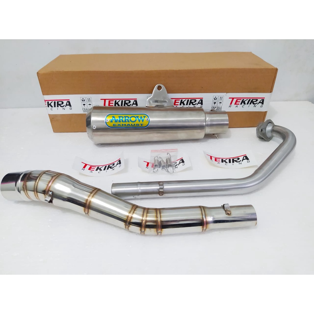 Knalpot Racing Arrow Pro Race Long Suzuki Gsx r150 150r s150 150s Gsx150 Satria Fu Karbu Fi Injeksi 