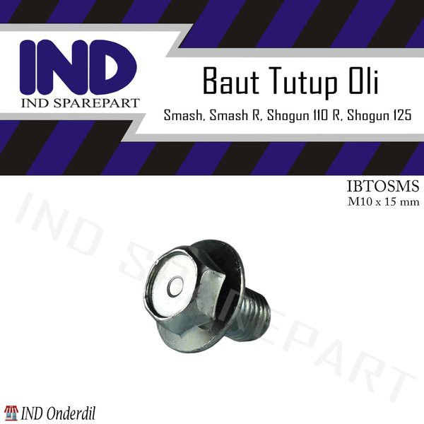 Baut-Baud Tap-Tutup Oli Mesin Bawah Suzuki Smash & Smash R-New & Shogun 110 R-Kebo New & Shogun 125