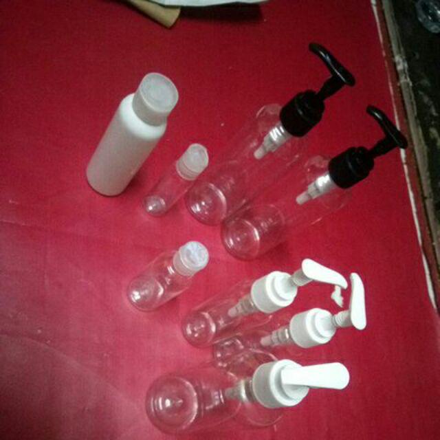 Botol Fliptop 100 Ml / Botol Pet 100 Ml Putih Tutup Fliptop Putih