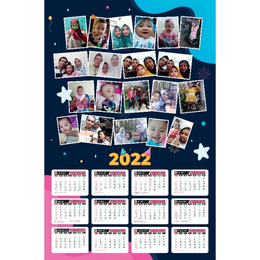 

Kalender dinding 12 bulan