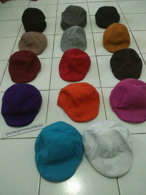 Topi pet newsboy snapback | flat cap |fedora | topi pelukis sutradara