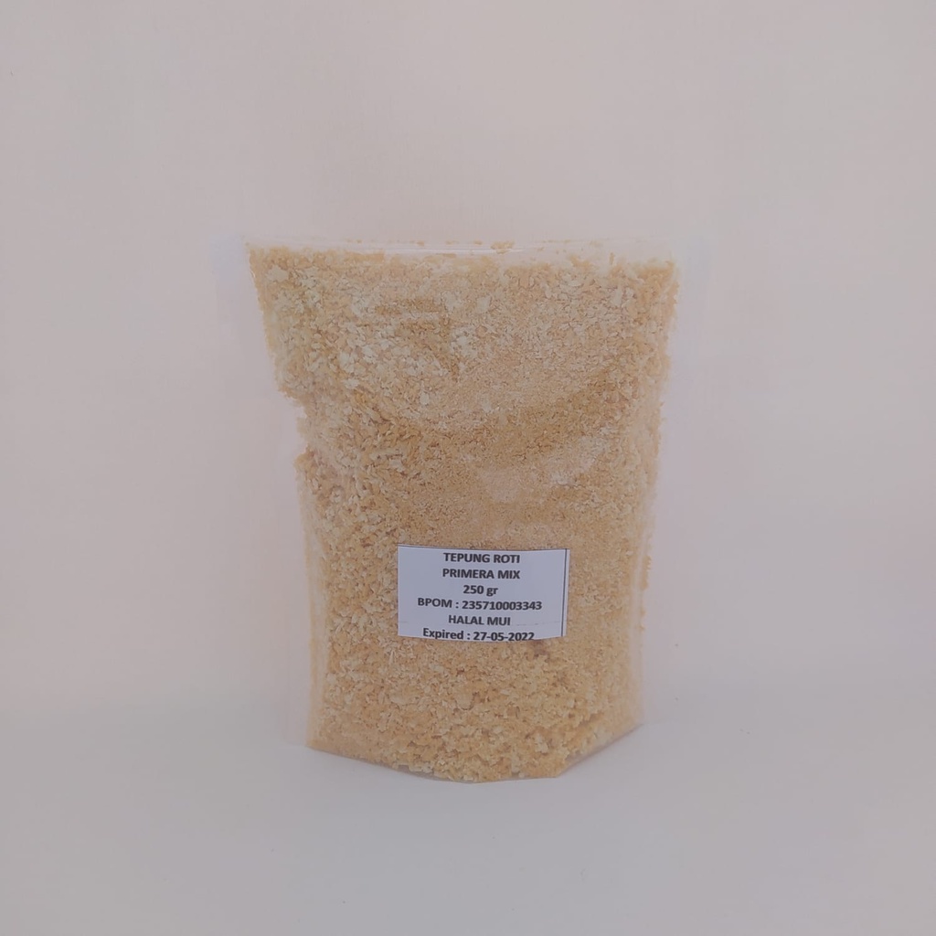 Tepung Roti Primera Panko Mix Breadcrumbs Panir 250 gr BPOM HALAL MUI