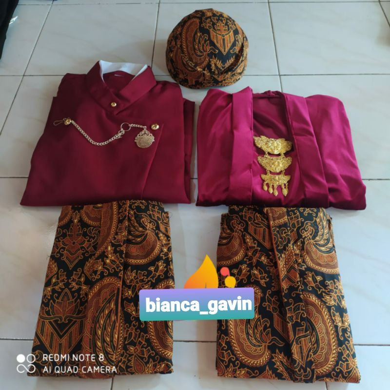 Baju Prewedding Jawa/ Baju Couple Adat Jawa Solo