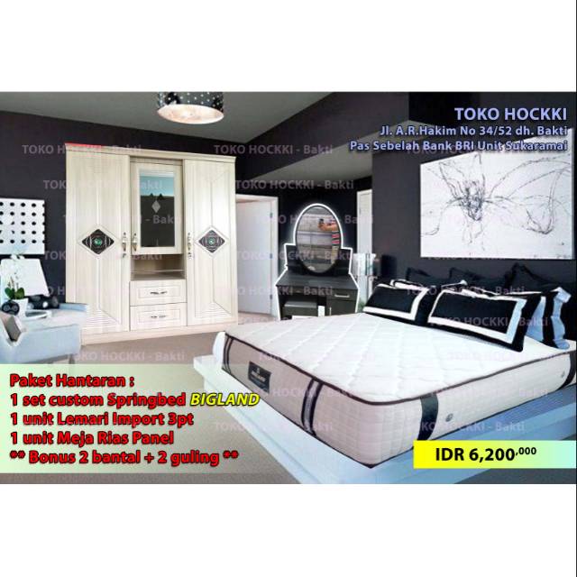 Paket Hantaran Nikah Bigland + Lemari kualitas Export + MR std