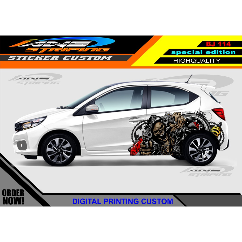 DECAL STIKER MOBIL HONDA BRIO / PROMO STIKER MOBIL AGYA AYLA / STICKER HONDA JAZZ / STICKER DECAL