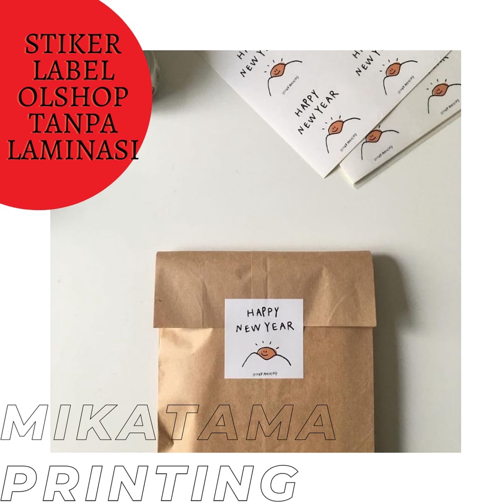 

Stiker Label Custom untuk Olshop| Laminasi