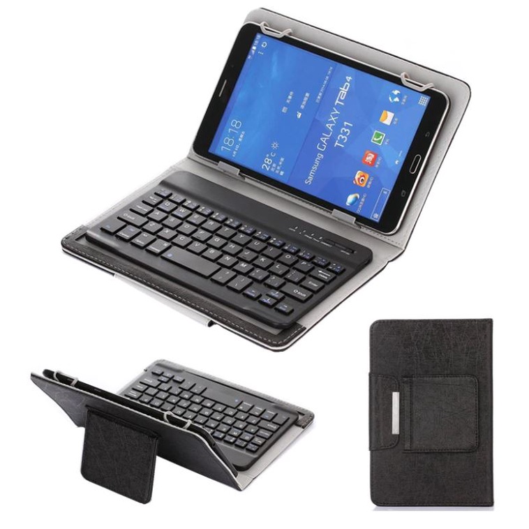 SK-02 7 INCH sampai 8.5 Inch Universal Sarung Bisa Kombinasikan Dengan Keyboard Wireless Bluetooth Tablet Leather Case Tablet Folio Ada Pilihan Keyboard Touchpad