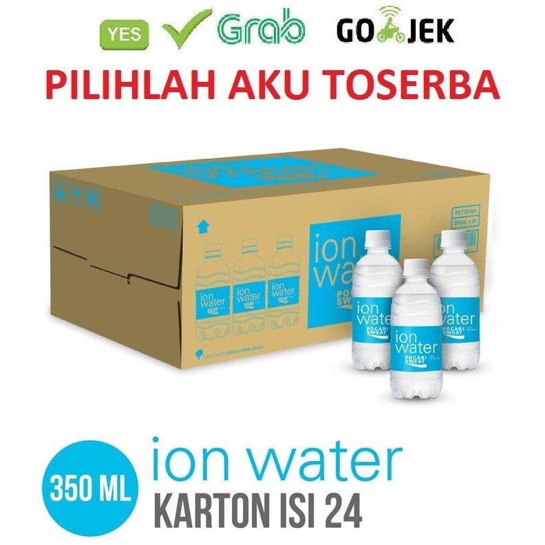 POCARI SWEAT ION WATER PET 350 ml - (1 KARTON ISI 24 BOTOL)