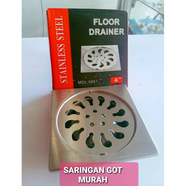 Saringan got stainless murah / floor drain murah