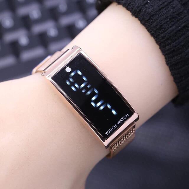 ✅FASHION] J-IP-08 JAM TANGAN  MAGNET WATCH RUBBER TOUCH SCREEN CASE WARNA Jam Tangan Elektronik