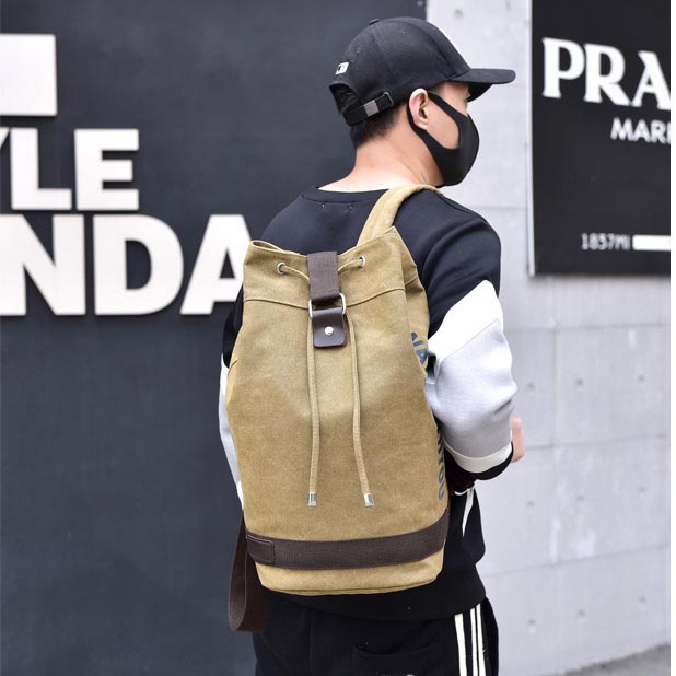 Tas Ransel Pria Travelling Bag  Kapasitas Besar Bahan Kanvas Kuat - TP27