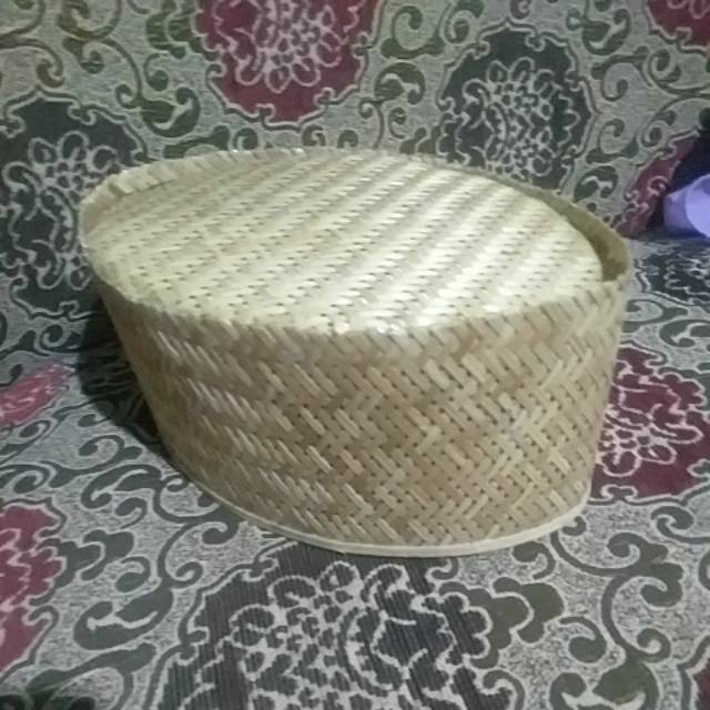 songkok anyaman bambu polos