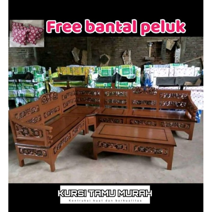 Kursi tamu sofa sudut jepara kursi sudut minimalis
