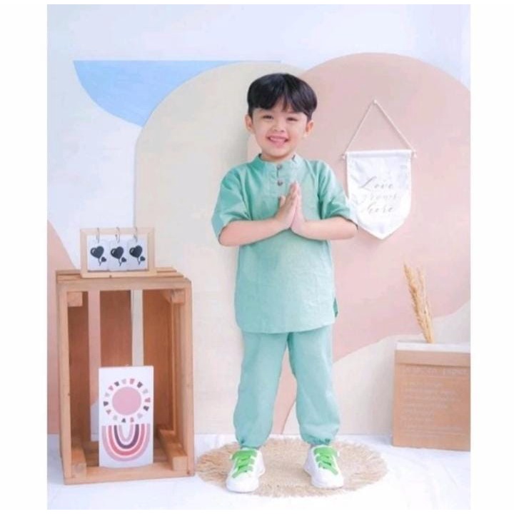 SET.. koko anak 1-12thn // baju muslim anak laki-laki