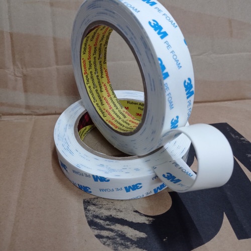 

Double Tape 3m Pe Foam / Solasi BB Busa 20mm X 4.5 M - 3m pe foam
