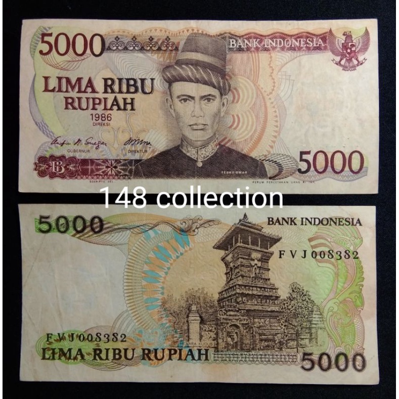 uangkuno 5000 rupiah Teuku umar