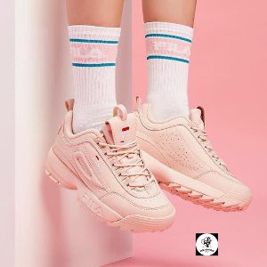 Dijual SEPATU SNEAKERS FILA Disruptor II Triple Pink Murah