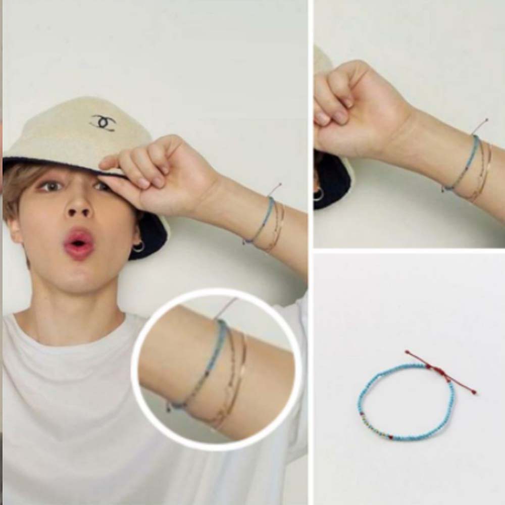 Gelang Jimin BTS MANIK BIRU