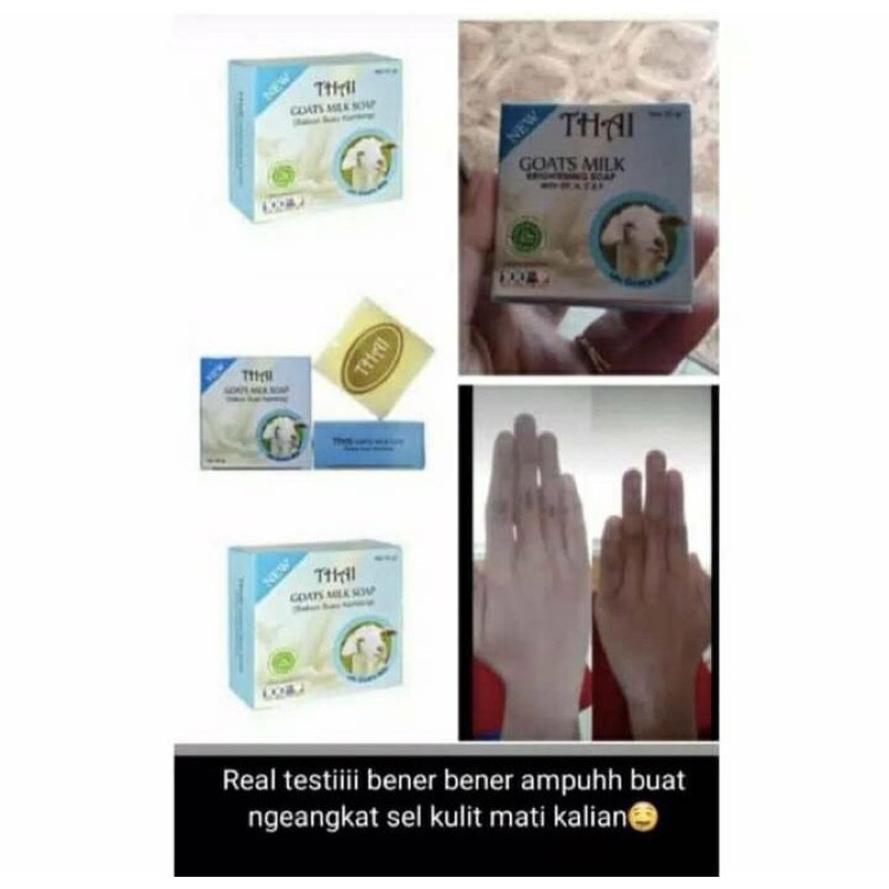 (BPOM) THAI GOATS MILK SOAP Sabun Susu Kambing 50gr