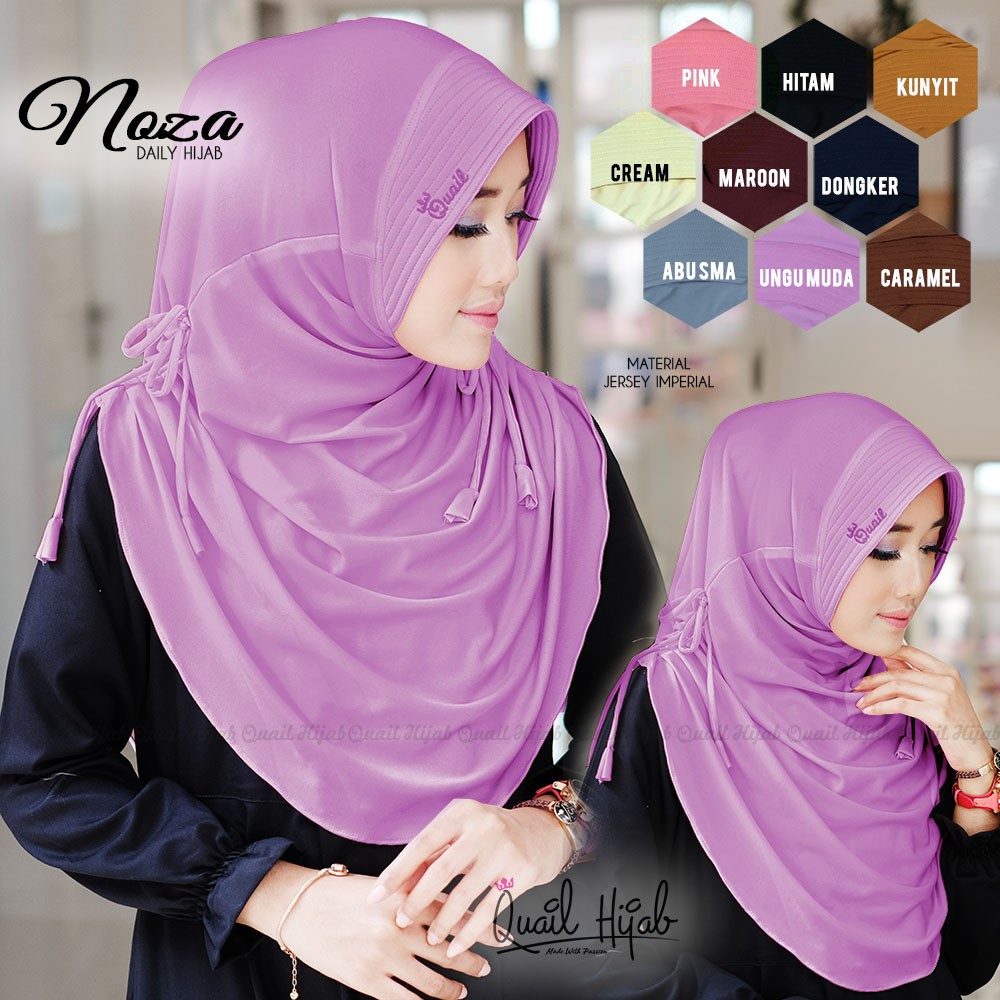 NOZA ORIGINAL QUAIL HIJAB-  PROMO JILBAB QUAIL - original QUAIL HIJAB