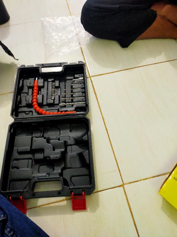 Obeng Bor Tangan Elektrik Charger Cordless Screwdriver Nankai