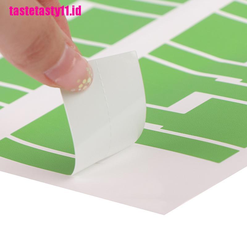 【TTID】30pcs/sheet Self-adhesive Cable Sticker Waterproof Identification Colorfu