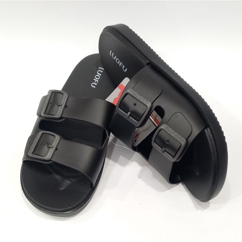 sandal luofu E.6208 ban 2 gesper pria